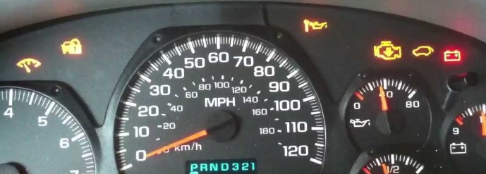 2008 Chevy Trailblazer Dashboard Warning Light
