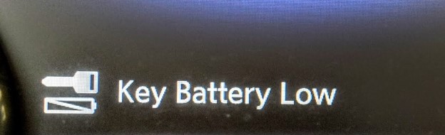 Key Battery Low