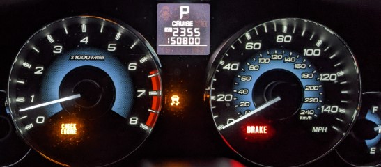 Subaru Vehicle Dynamics Control Warning Light