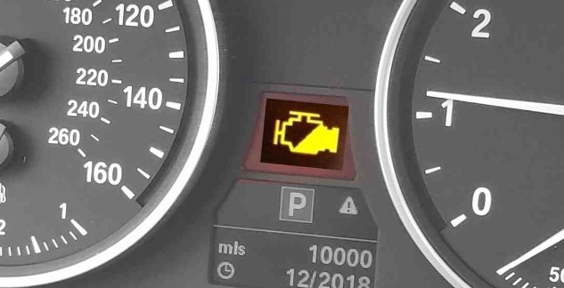 Why BMW Engine Warning Light Half Yellow On
