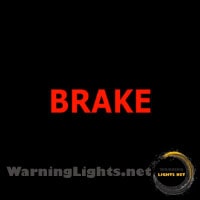 BMW i3 Brake Warning Light
