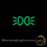 Chrysler Town And Country Headlight On Indicator Warning Light