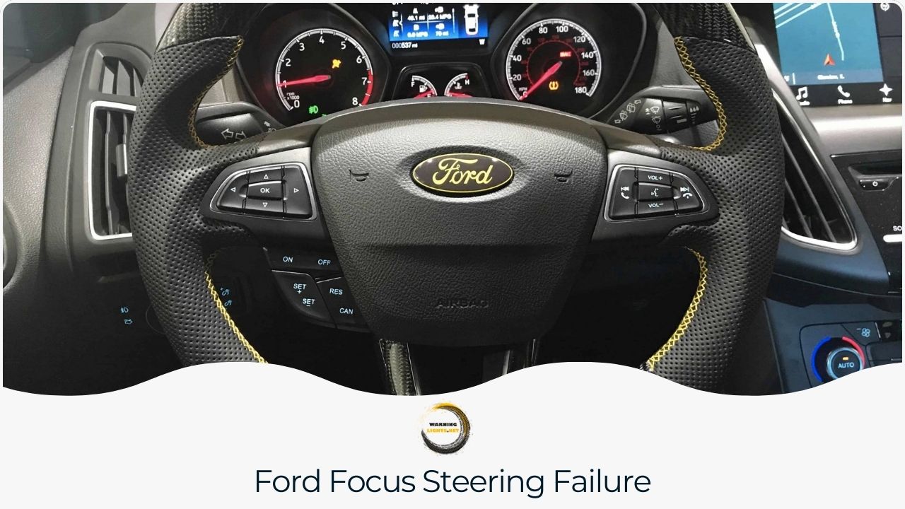 Information on steering system malfunctions in select Ford Focus models.
