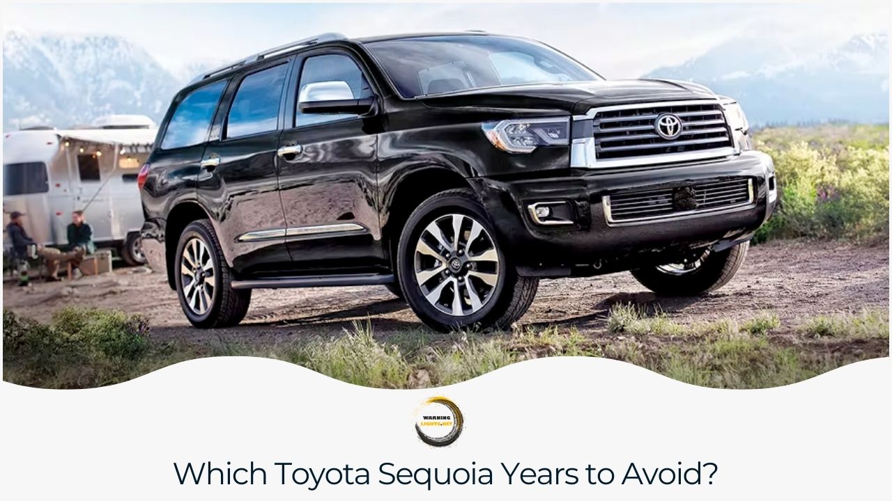 A list of Toyota Sequoia model years known for having more issues or lower reliability.
