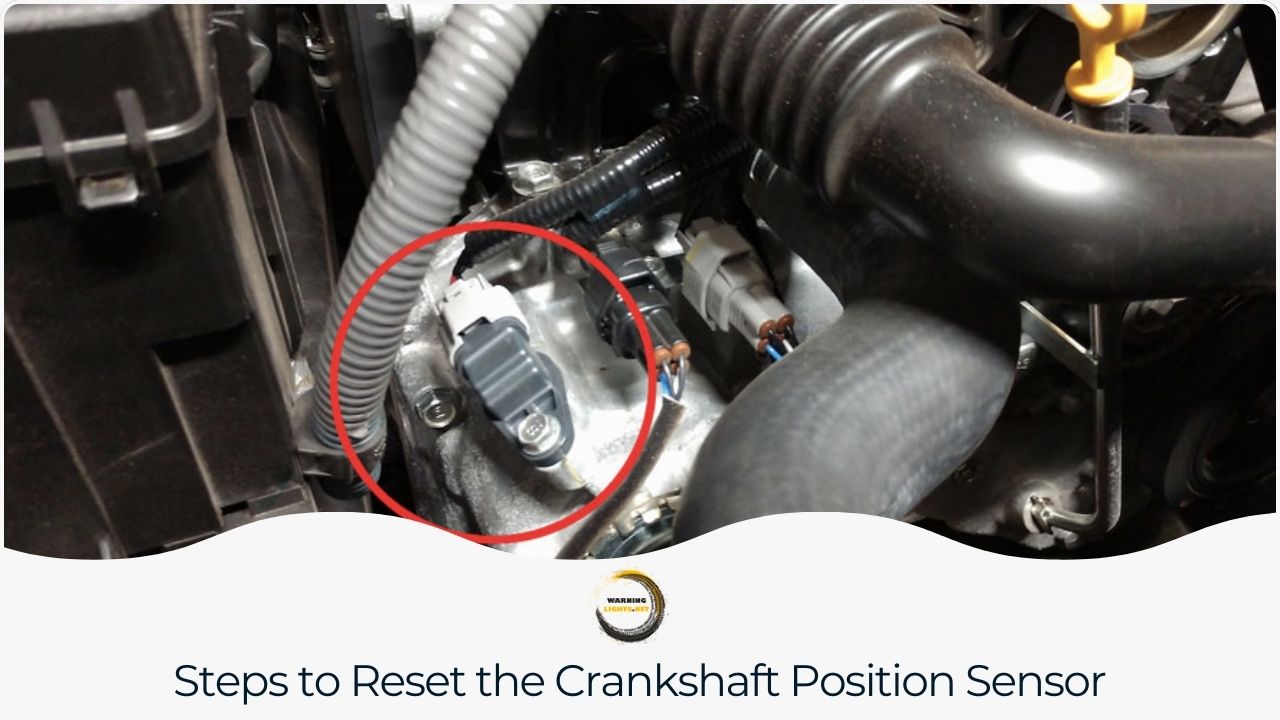 Detailed instructions for resetting the crankshaft position sensor to restore engine functionality.